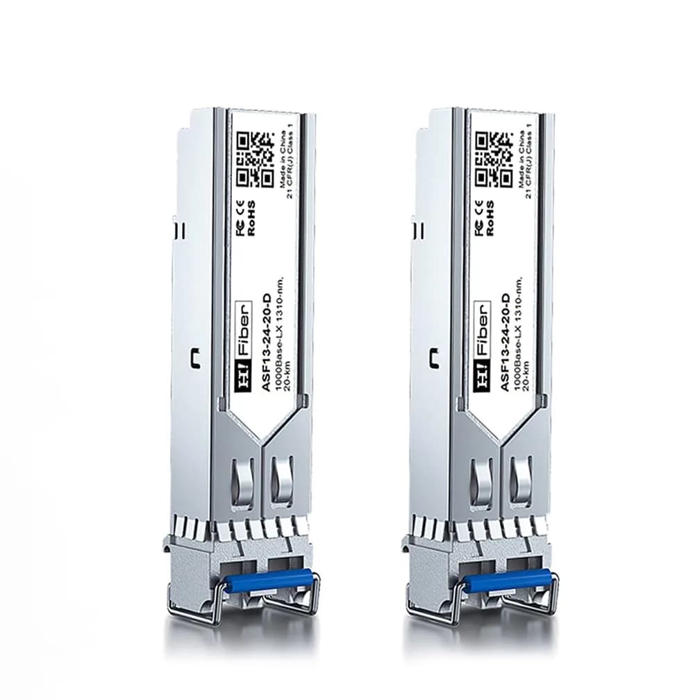 H!Fiber.com 1.25G SFP LC Module 20km SMF | Cisco GLC-LH-SMD Compatible - main product image