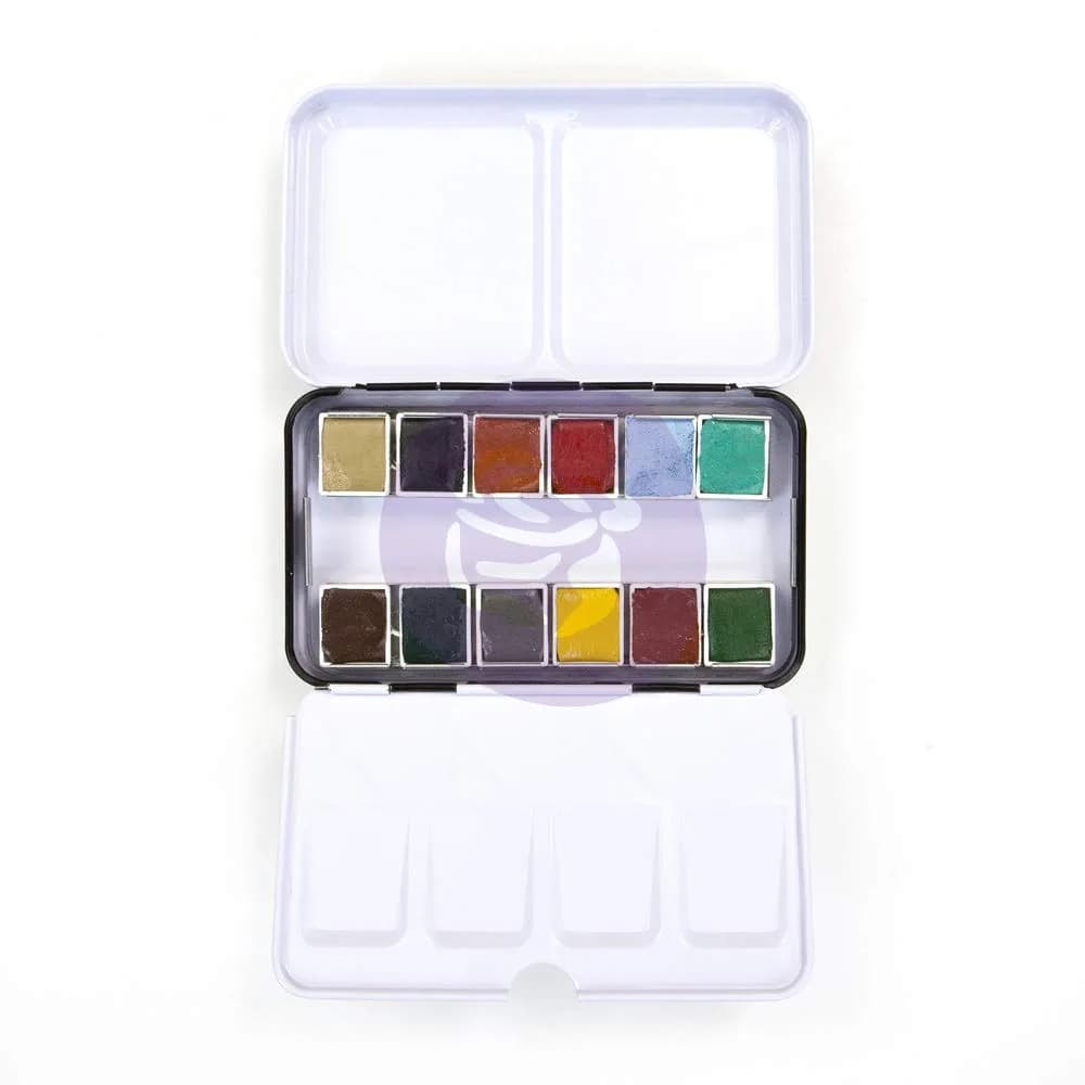 Prima Watercolor Confections Woodlands | 12-Pan Matte Watercolor Paint Set for Artists & Hobbyists