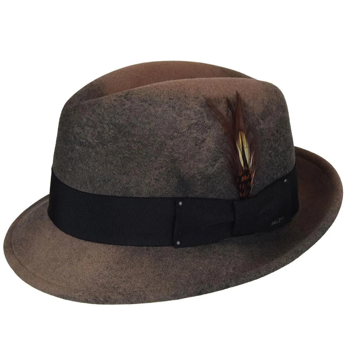 Bailey Tino Fedora Trilby Hat, Taupe Swirl, XXL | Water Resistant & Shape Retentive — Taupe Swirl