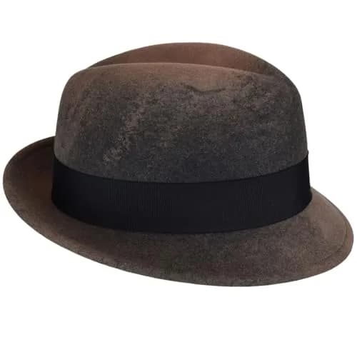 Bailey Tino Fedora Trilby Hat, Taupe Swirl, XXL | Water Resistant & Shape Retentive thumbnail 2