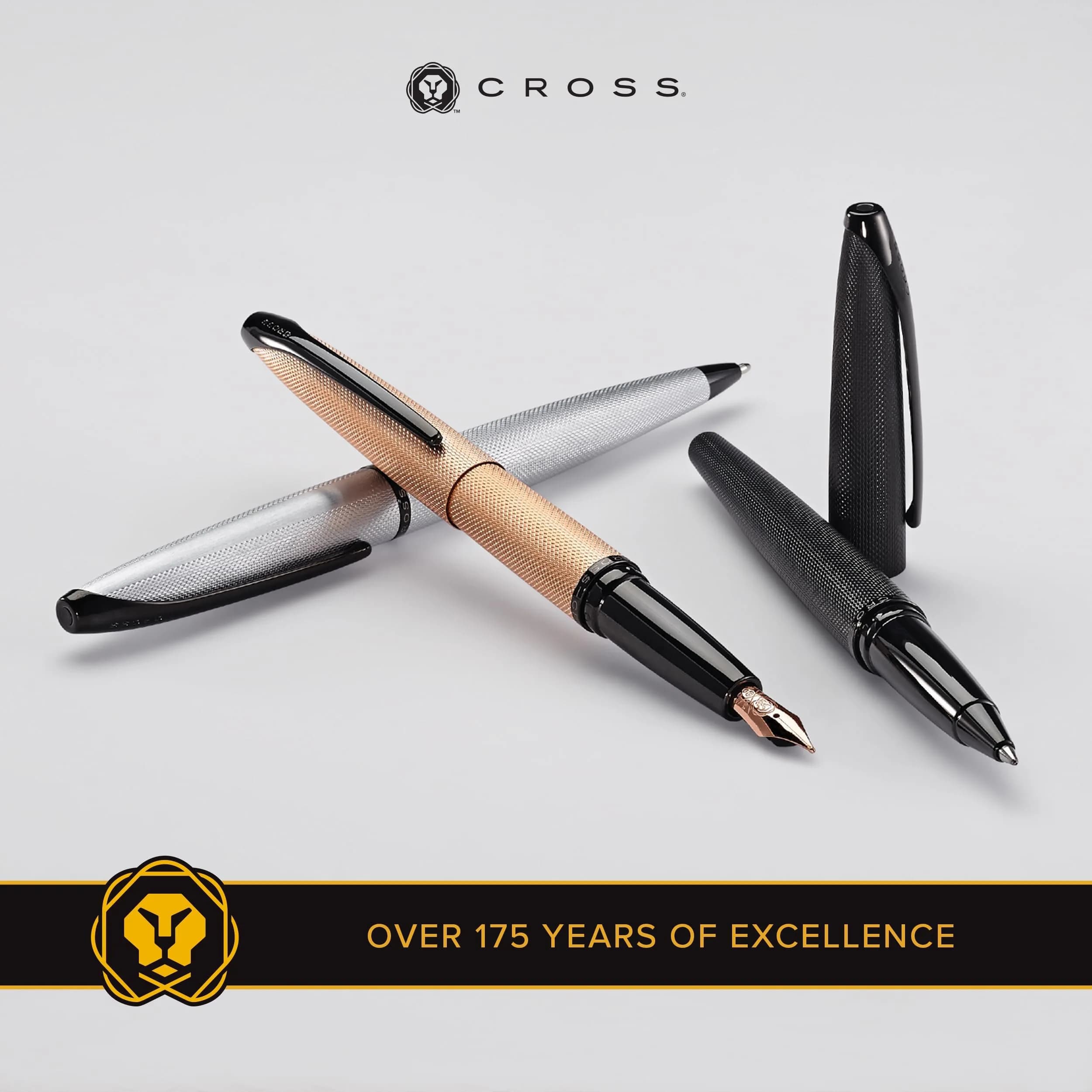 Cross ATX Brushed Rose Gold Ballpoint Pen, Medium Point, Black Ink | Smooth Writing, Refillable, Gift Box - view 8