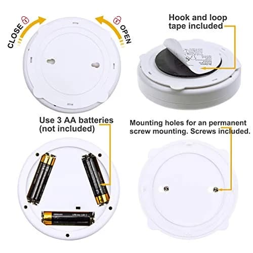 HONWELL Wireless Spotlight Battery Operated LED Puck Lights 2-Pack | Adjustable Direction for Artwork thumbnail 5