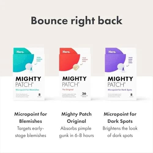 Hero Cosmetics Mighty Patch Original Nighttime Acne Pimple Patches, 72 Ct | Absorbs Gunk Overnight thumbnail 8