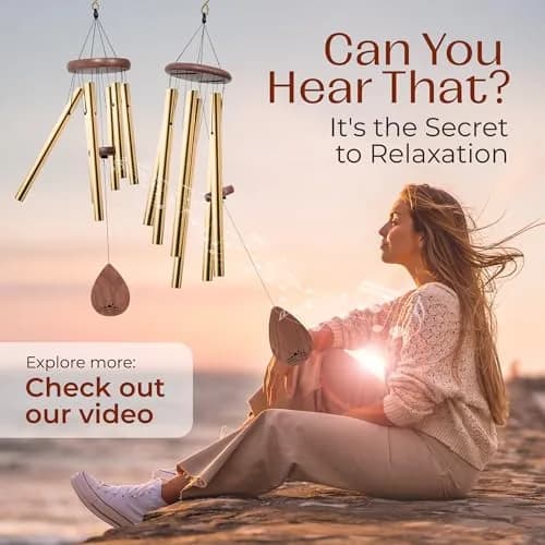UpBlend Outdoors Havasu Bronze Aluminum Wind Chime 71cm (28") | Hand-Tuned E Major Pentatonic Scale thumbnail 5