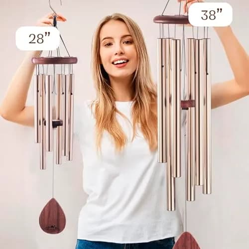 UpBlend Outdoors Havasu Bronze Aluminum Wind Chime 71cm (28") | Hand-Tuned E Major Pentatonic Scale thumbnail 9