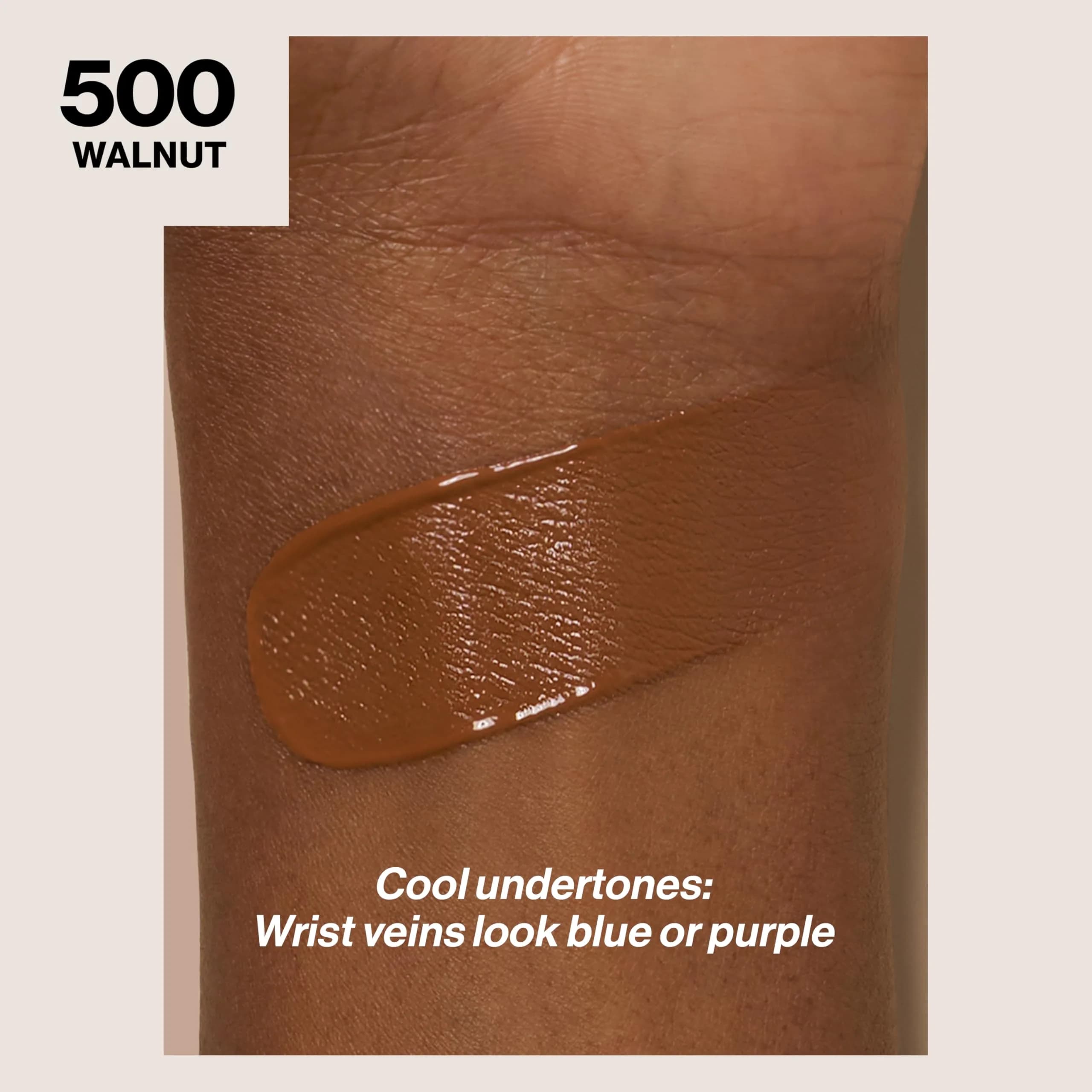 Revlon Colorstay Longwear Makeup for Combination/Oily Skin, 500 Walnut, 29.57 ml (1 fl oz) | 24-Hour Matte Finish with SPF 15 - view 2