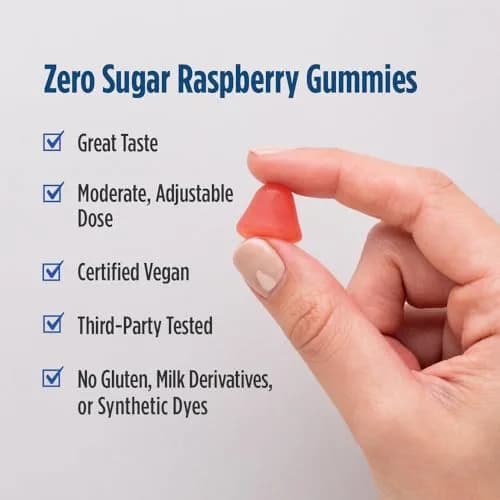 Nordic Naturals Melatonin Gummies 60 Count | Sugar Free Raspberry Sleep Aid for Adults thumbnail 3