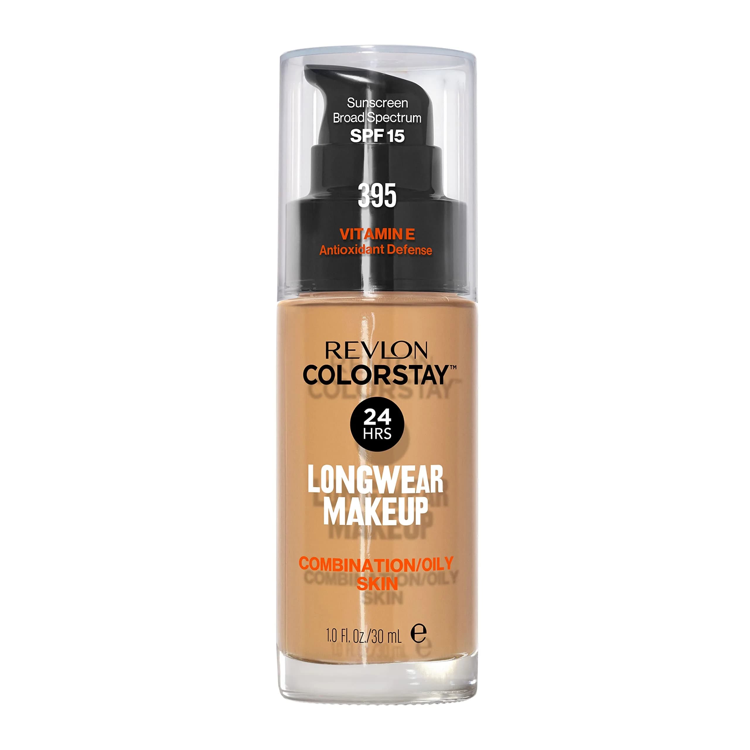 Revlon Colorstay Foundation 395 Deep Honey for Combination/Oily Skin, 30ml | 24-Hour Wear - main product image