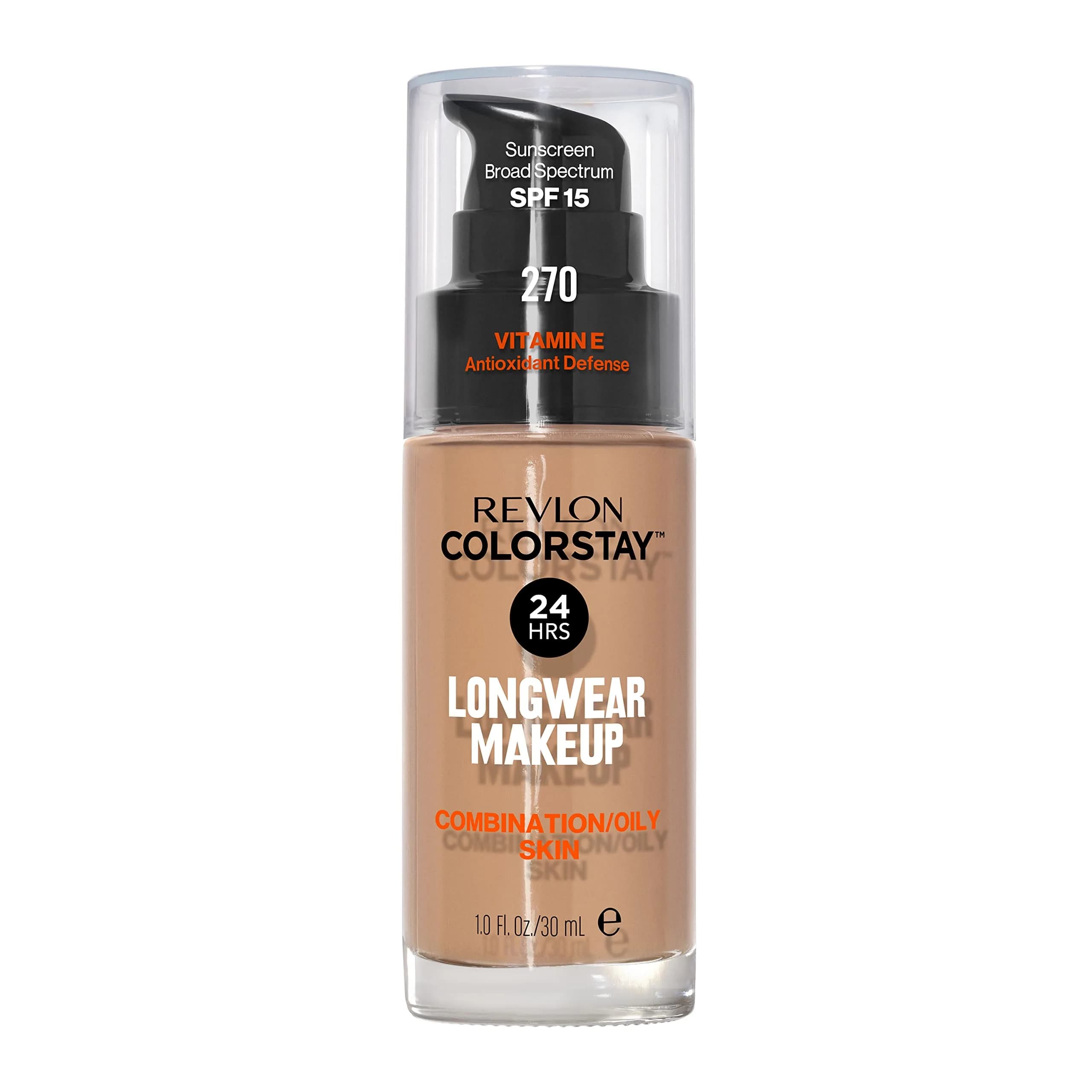 Revlon Colorstay Makeup for Combination/Oily Skin SPF 15, Natural Tan, 30ml (1 Fl Oz) | Life-Tested 24-Hour Wear