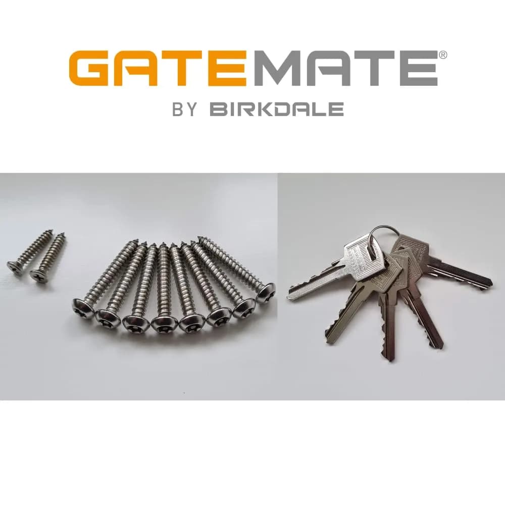 GateMate Long Throw Gate Lock, Euro Profile 2¾” Thick | 316 Stainless Steel, Black Finish, 5 Keys - view 7
