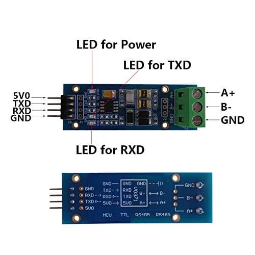 DSD TECH SH-U12 RS485 to TTL 5V Board with MAX13487 Chip for Raspberry Pi Arduino and Other MCU thumbnail 2