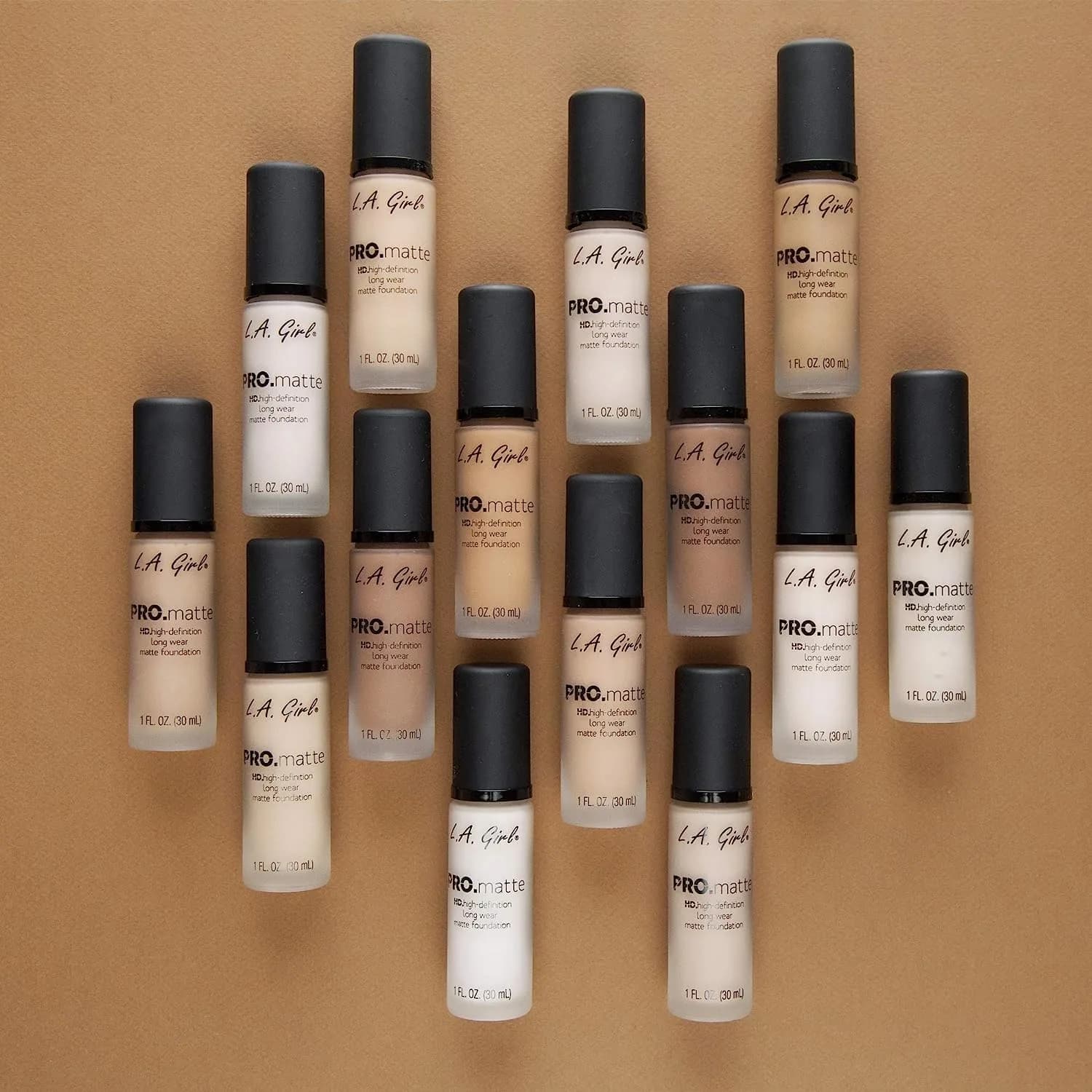 L.A. Girl PRO.Matte Foundation Bisque GLM672 118ml (4 Fl Oz) | Shine-Free All Day Wear - view 6