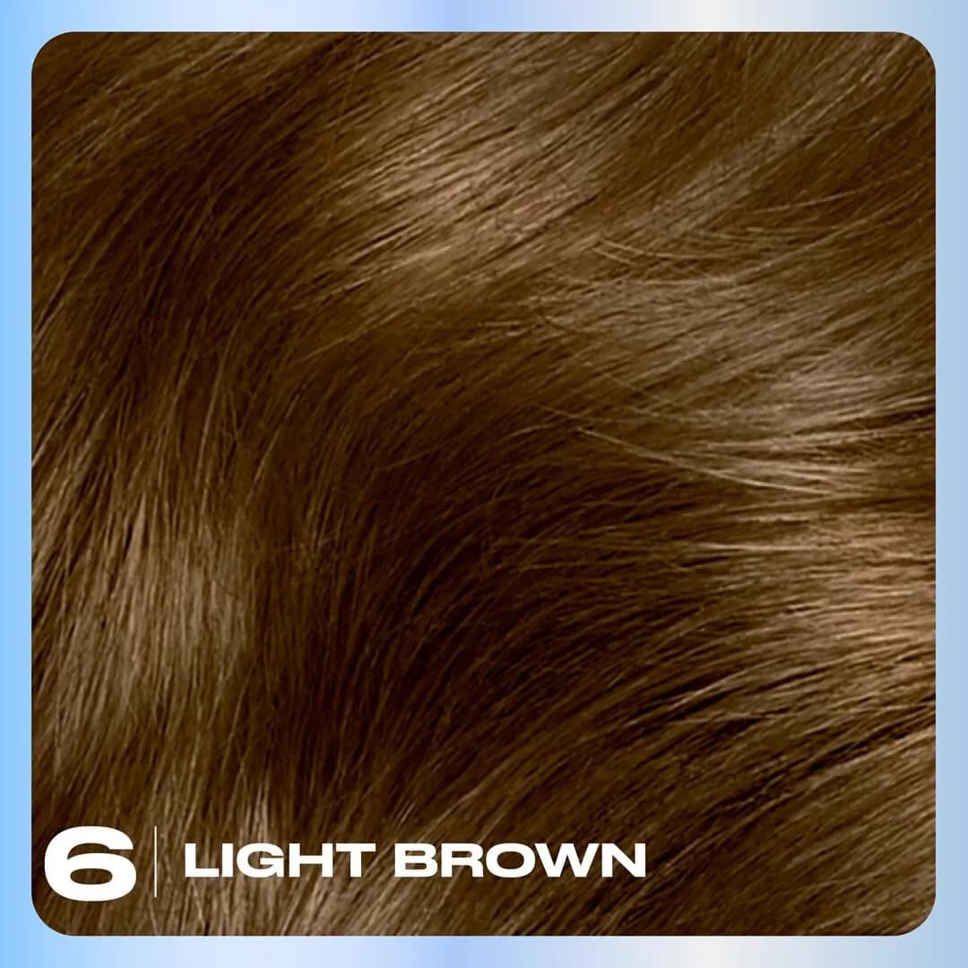 Clairol Nice'n Easy Permanent Hair Dye 6 Light Brown | Single Pack - view 3