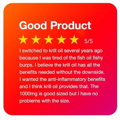 MegaRed Antarctic Krill Oil 1000mg Softgels (60 Count) | 2X Omega-3s, Heart Health Support thumbnail 4