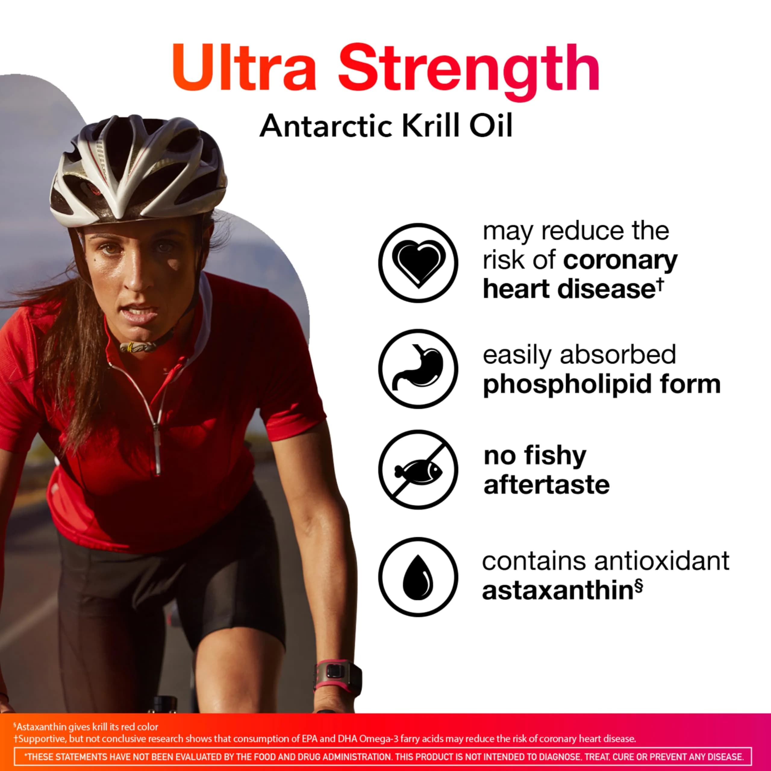 MegaRed Antarctic Krill Oil 1000mg Softgels (60 Count) | 2X Omega-3s, Heart Health Support - view 2