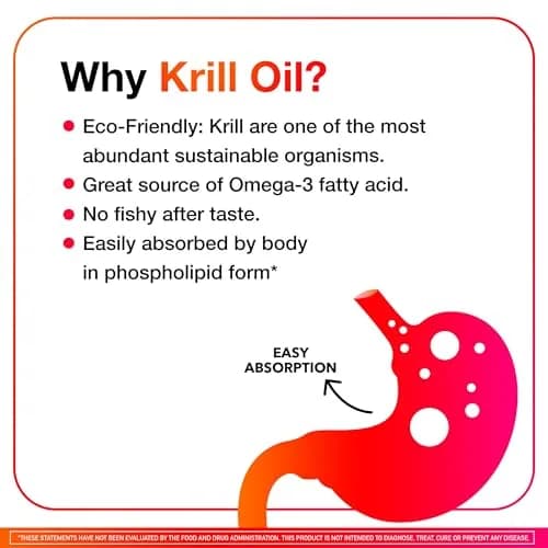 MegaRed Antarctic Krill Oil 750mg Softgels (80 Count) | Heart Health Omega-3 Supplement thumbnail 7