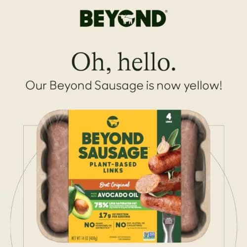 Beyond Meat Alternative Meat Sausage Original Brat 14oz | Plant-Based Protein & No Cholesterol thumbnail 7