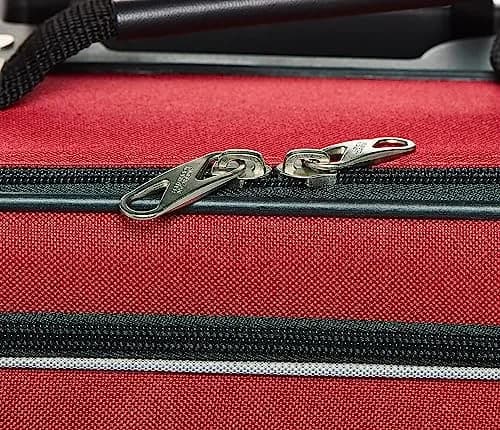 American Tourister Fieldbrook XLT Softside Luggage Set 3-Piece | Lightweight Polyester, Red/Black thumbnail 3
