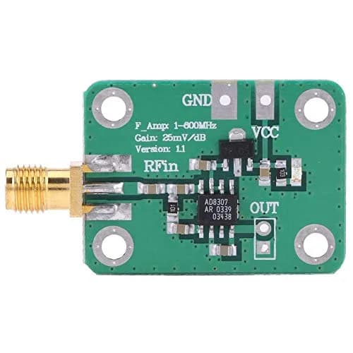 Walfront RF Signal Power Meter Logarithmic Detector -74dBm to 18dBm | 1MHz-600MHz Frequency Range thumbnail 1