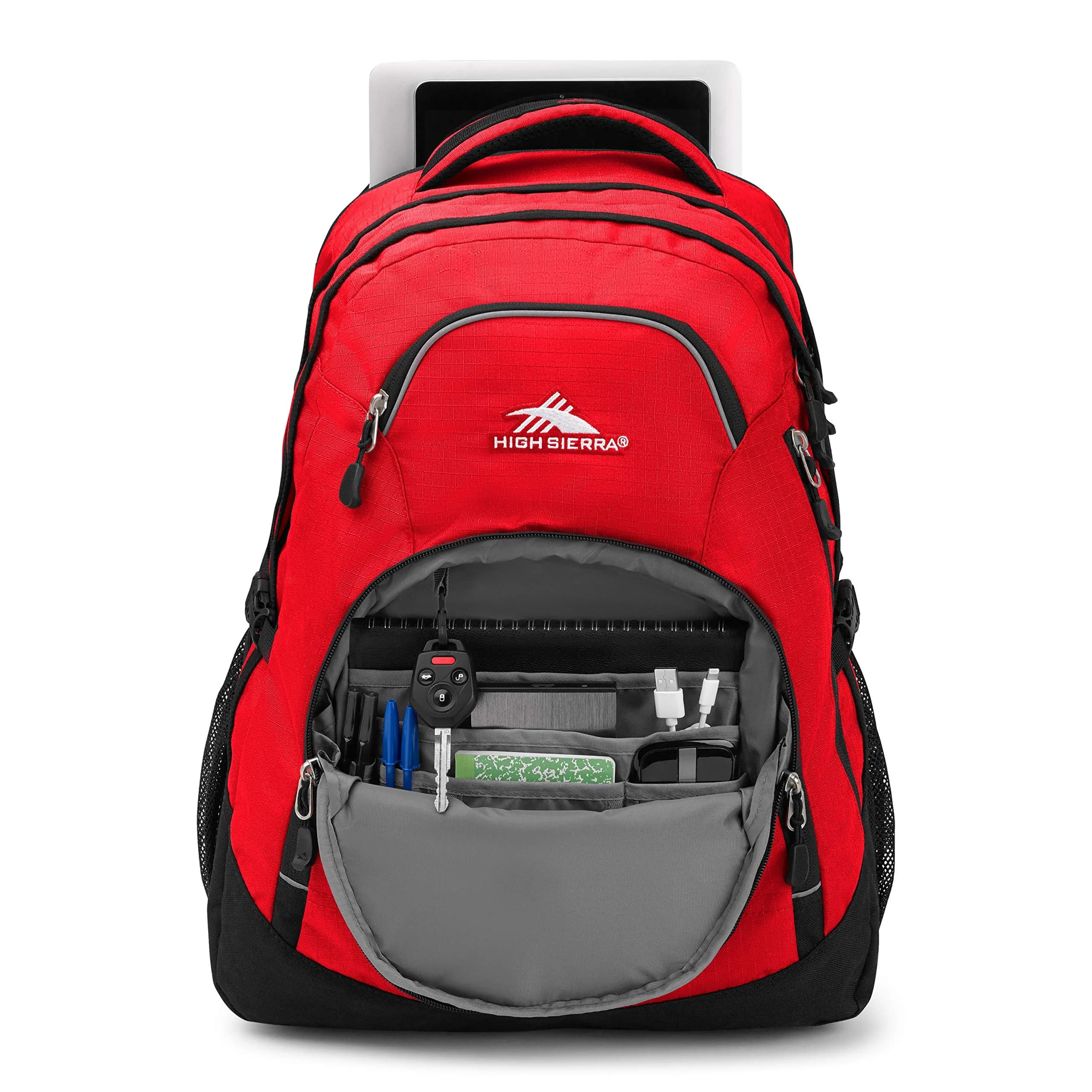 High Sierra Access 2.0 Laptop Backpack Crimson/Black 26.5L (0.989 kg) | Padded Laptop & Tablet Sleeves - view 3