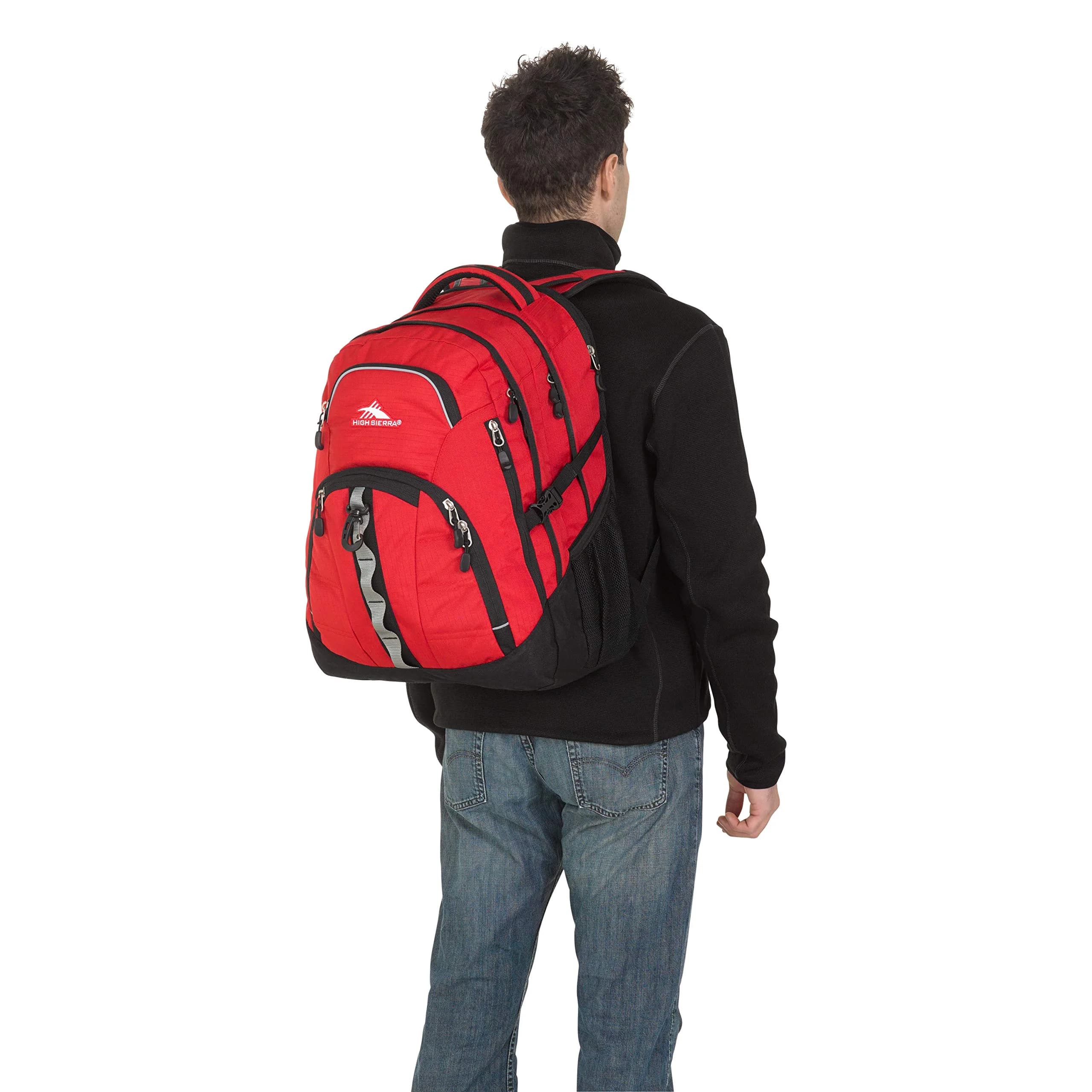 High Sierra Access 2.0 Laptop Backpack Crimson/Black 26.5L (0.989 kg) | Padded Laptop & Tablet Sleeves - view 4