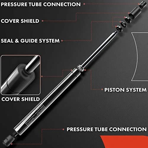 A-Premium Rear Tailgate Lift Supports Set of Two | Gas-Charged Shock Struts for Jeep & Patriot thumbnail 5