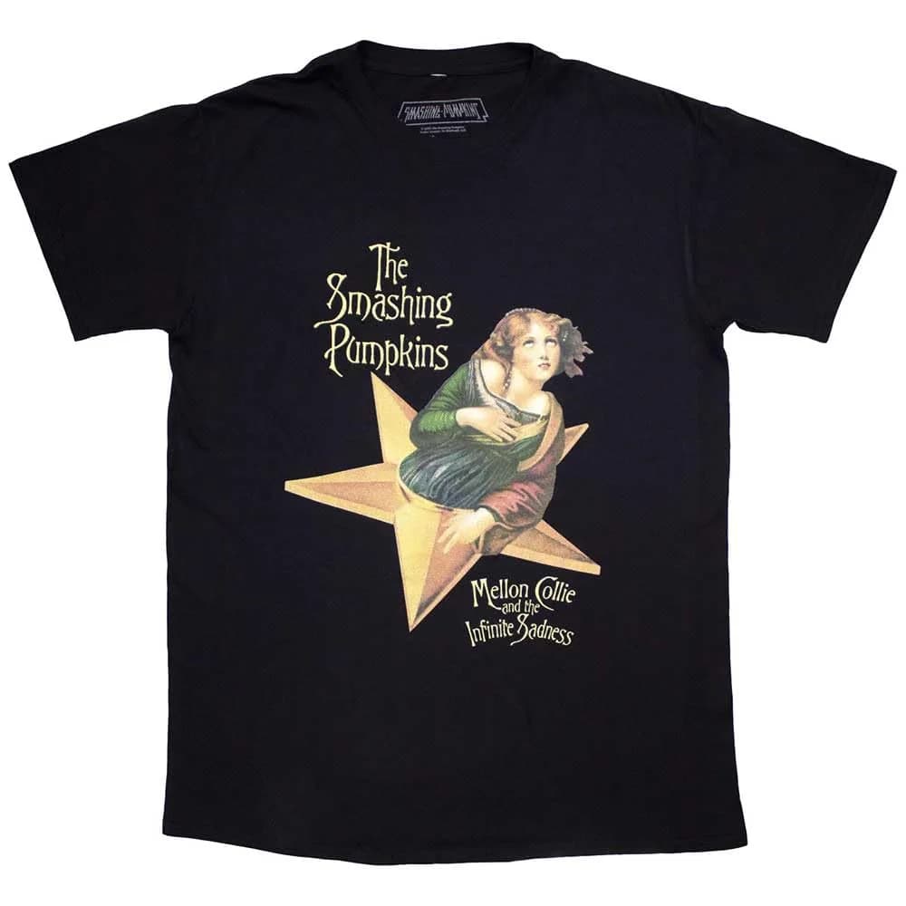 Rock Off 'Mellon Collie' Navy T-Shirt XX-Large | Official Smashing Pumpkins Merchandise