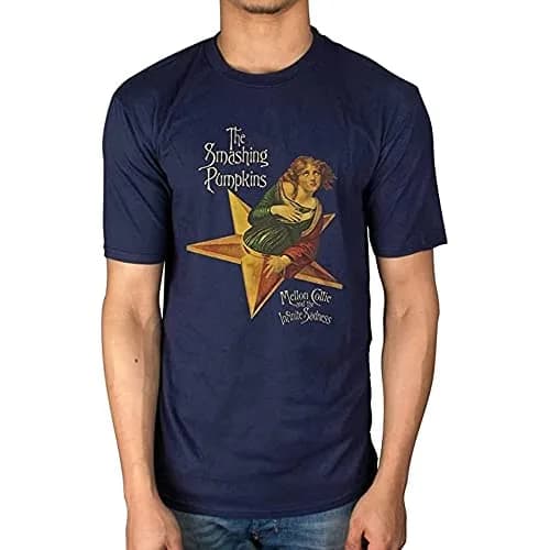 Rock Off 'Mellon Collie' Navy T-Shirt XX-Large | Official Smashing Pumpkins Merchandise thumbnail 2