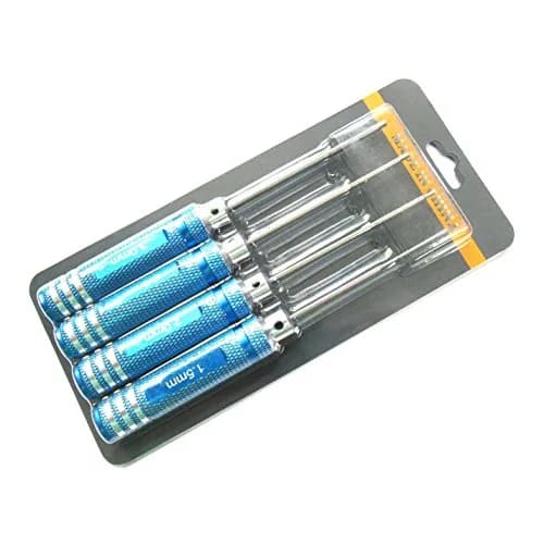 powerday Blue Hex Screwdriver Set with 4 Sizes | Precision Tool for RC Models thumbnail 4