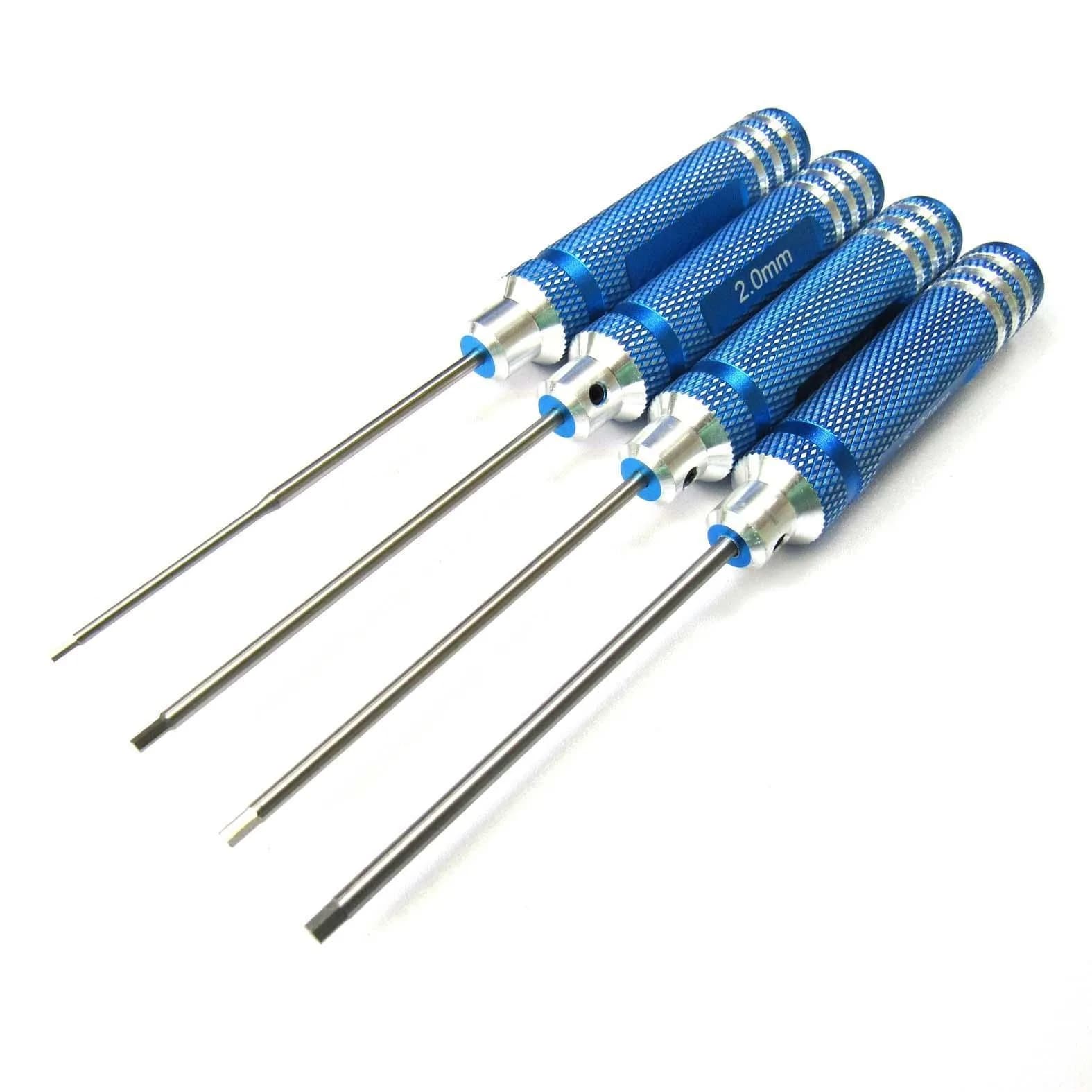 powerday Blue Hex Screwdriver Set with 4 Sizes | Precision Tool for RC Models - view 2