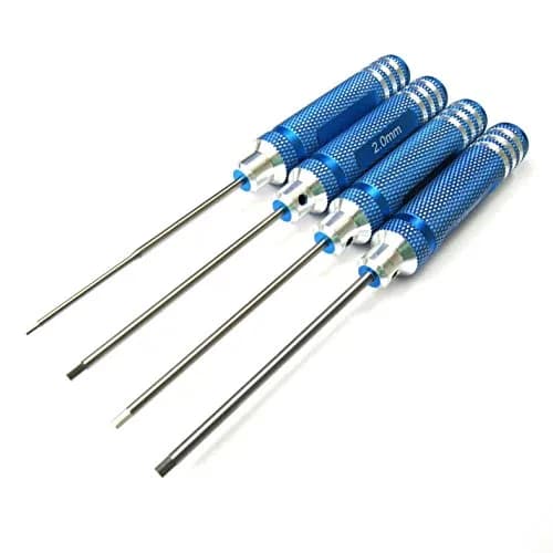 powerday Blue Hex Screwdriver Set with 4 Sizes | Precision Tool for RC Models thumbnail 2