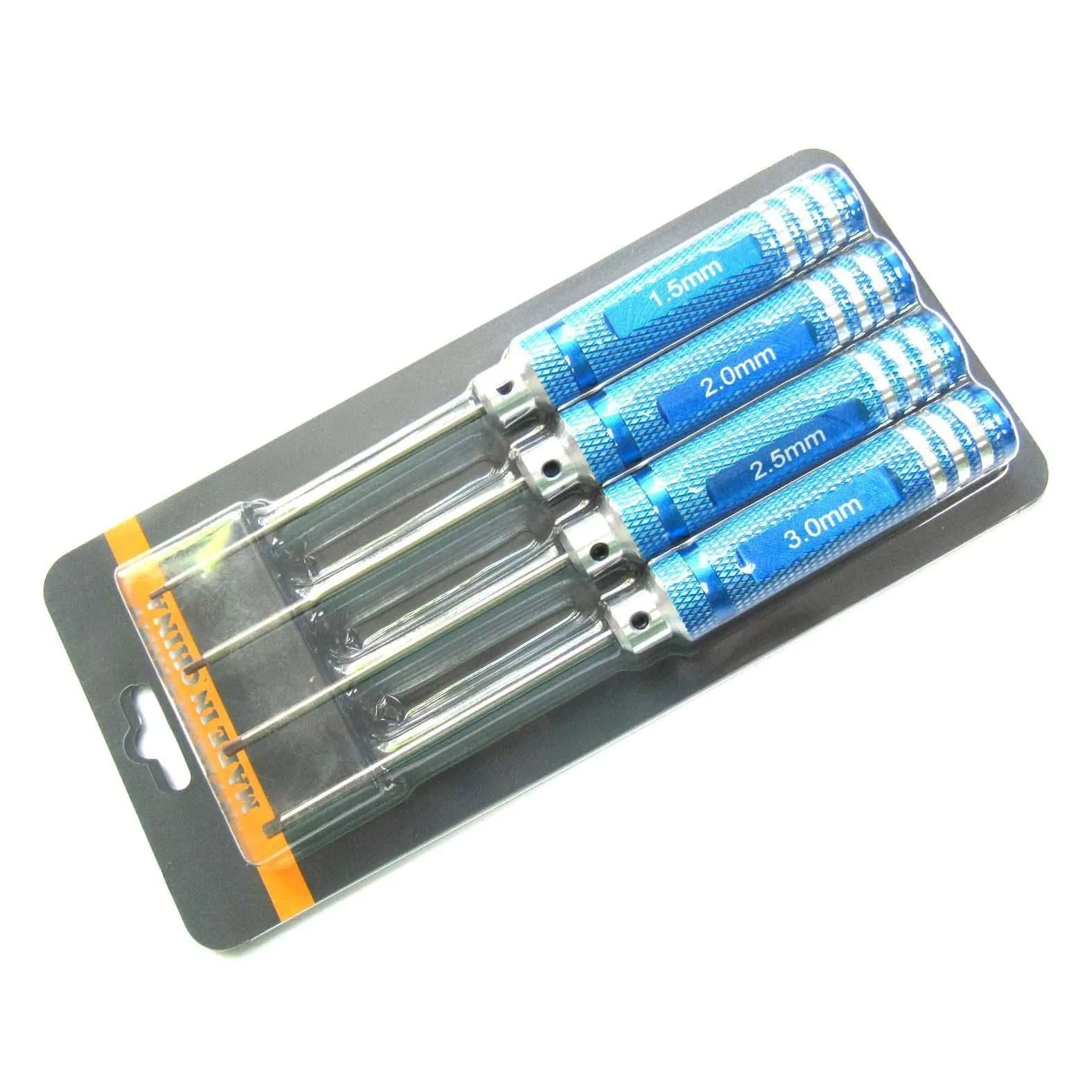 powerday Blue Hex Screwdriver Set with 4 Sizes | Precision Tool for RC Models - view 3