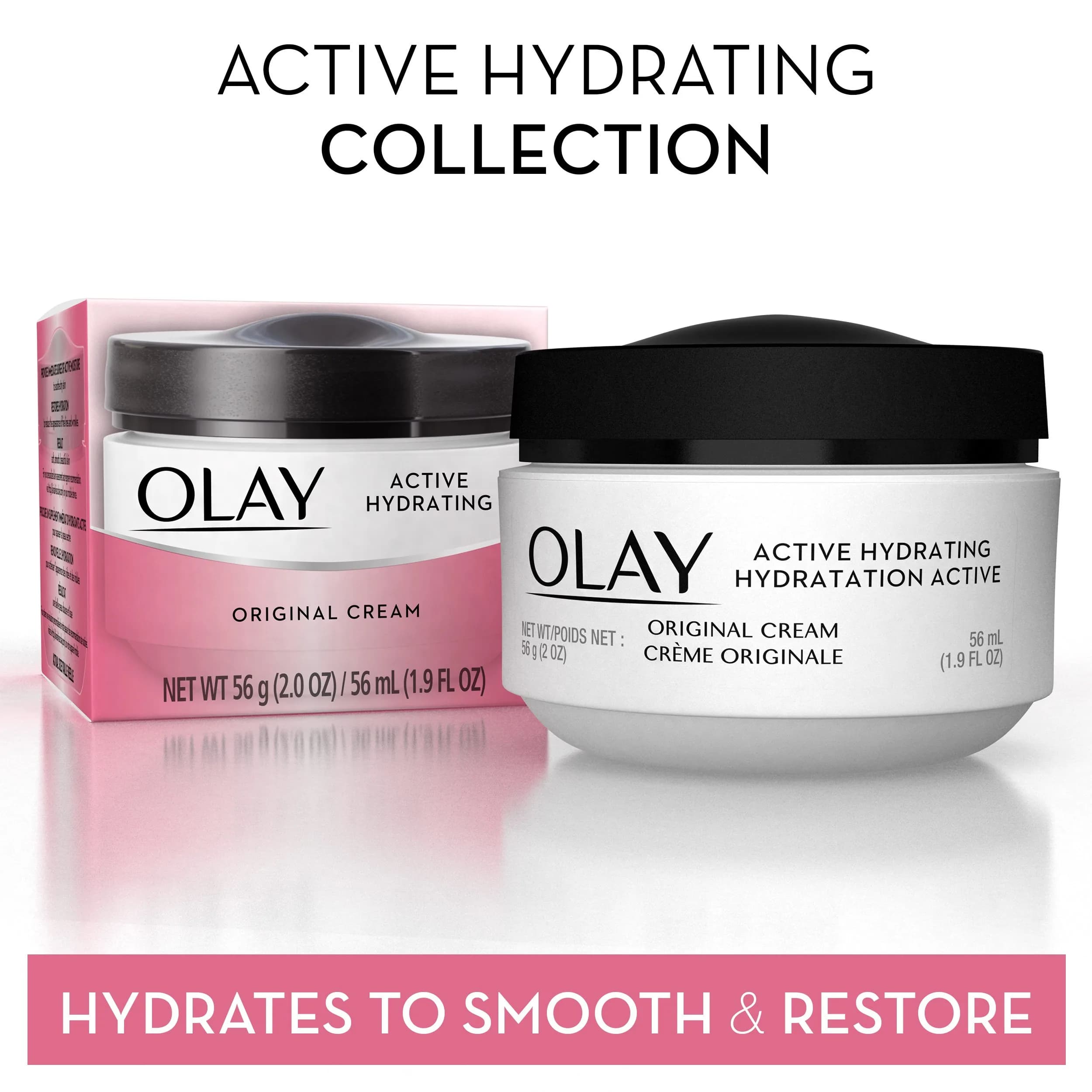 Olay Active Hydrating Cream Face Moisturizer 57ml (1.9 Fl Oz) | Hydrates Dry Skin for 48 Hours - view 4