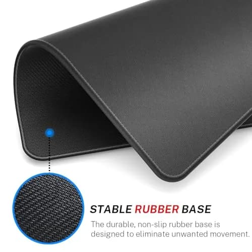 MROCO Essential Office & Gaming Mouse Pad 8.5 x 11 Inches Black | Smooth Glide & Precise Tracking thumbnail 4