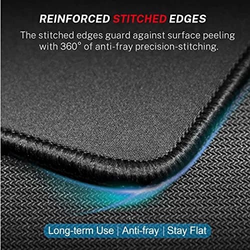 MROCO Essential Office & Gaming Mouse Pad 8.5 x 11 Inches Black | Smooth Glide & Precise Tracking thumbnail 3