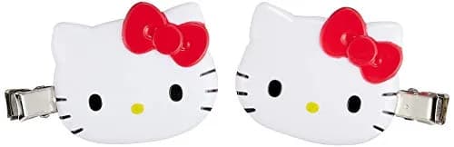 SANRIO Hello Kitty Bangs Clip 2 pcs | No marks, Firm hold, Resin, Red thumbnail 1