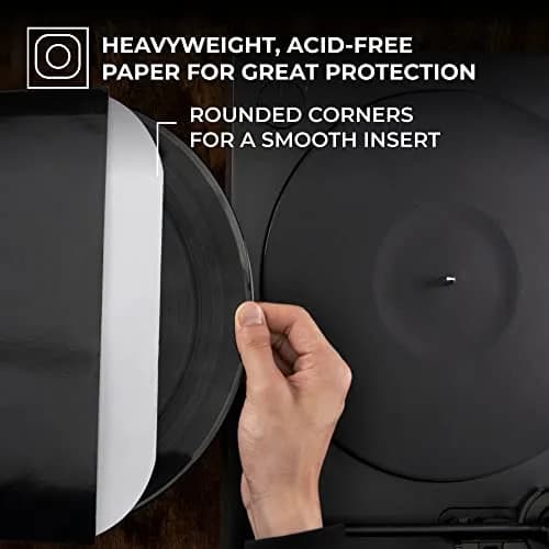 Big Fudge 12" Vinyl Record Inner Sleeves 100 Pack | Heavyweight Acid Free Paper LP Album Protection thumbnail 2