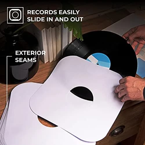 Big Fudge 12" Vinyl Record Inner Sleeves 100 Pack | Heavyweight Acid Free Paper LP Album Protection thumbnail 3