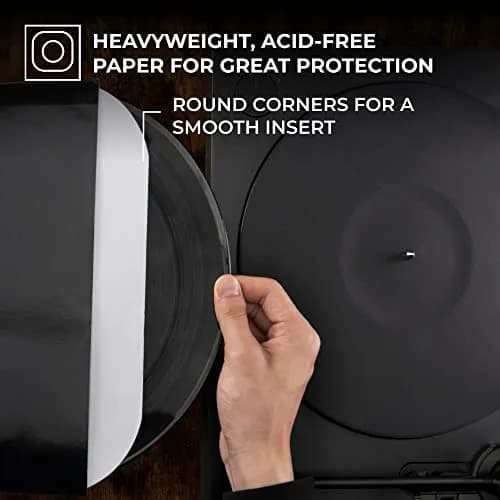 Big Fudge 12" Vinyl Record Inner Sleeves 50 Pack | Heavyweight Acid-Free Paper LP Covers (30.5cm x 30.5cm) thumbnail 2