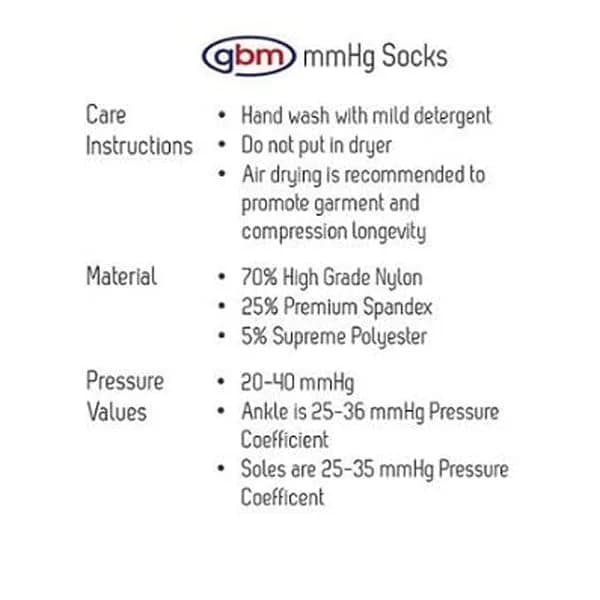 GBM Compression Foot Sleeves White Medium | Plantar Fasciitis Pain Relief & Support thumbnail 4