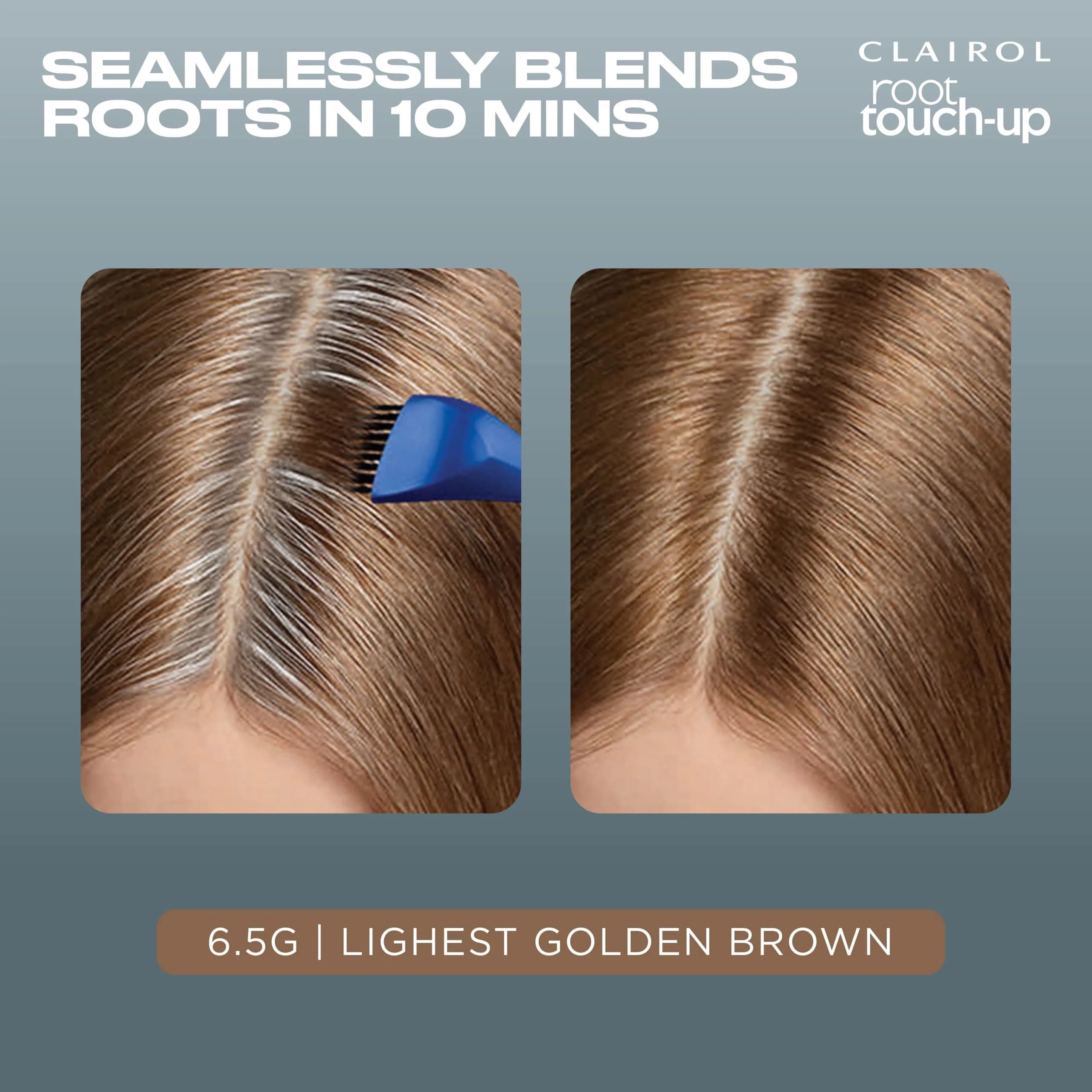 Clairol Root Touch Up Permanent Hair Dye 6.5G Lightest Golden Brown 1.1 Fl Oz (33ml) | 100% Gray Coverage - view 3