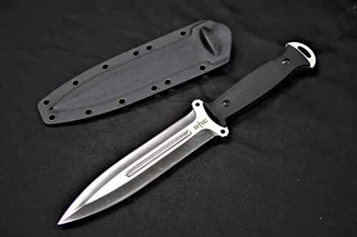 S-TEC Tactical Hunting Fixed Blade Knife 12in G10 Handle | Full Tang Stainless Steel thumbnail 1