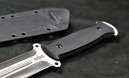 S-TEC Tactical Hunting Fixed Blade Knife 12in G10 Handle | Full Tang Stainless Steel thumbnail 3