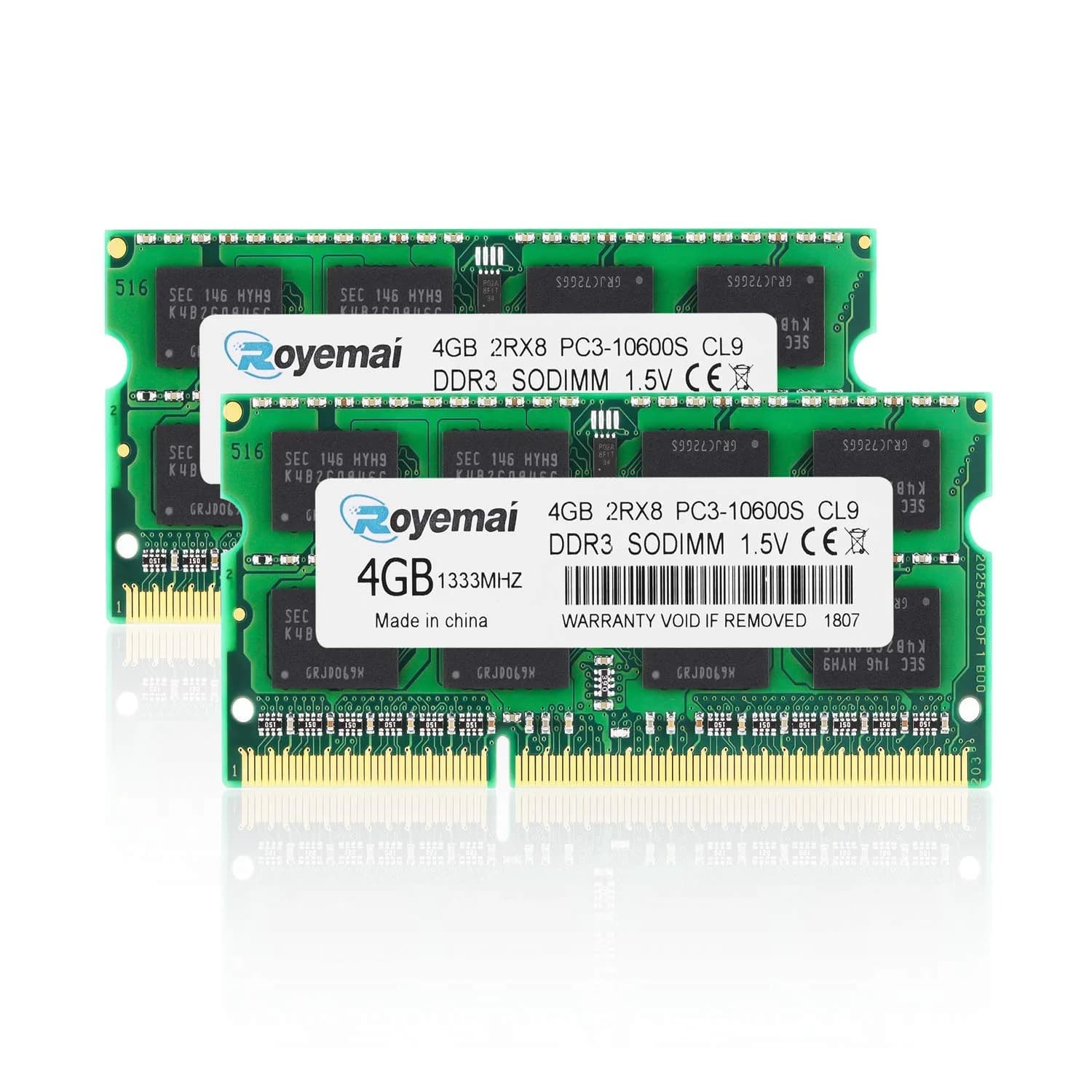 D DUOMEIQI 8GB DDR3 1333MHz SODIMM RAM Kit (2x4GB, 1.5V) | Upgrades MacBook Pro, iMac, Mac mini - main product image
