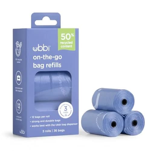 Ubbi On-the-Go Refill Bags, Lavender Scented, 36 Count (Pack of 1) | Odor Neutralizing Waste Bags thumbnail 1