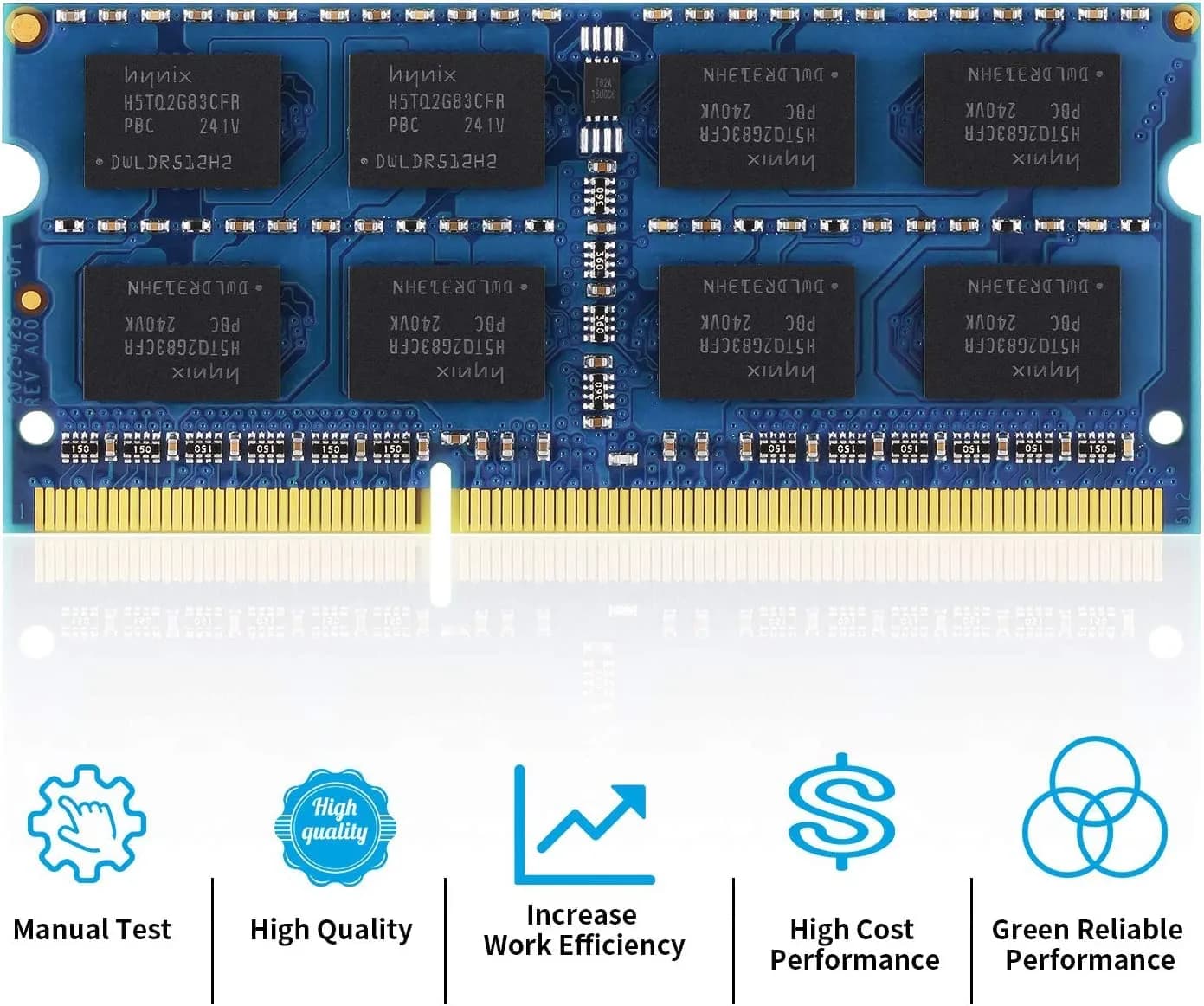 D DUOMEIQI DDR3 1333MHz 8GB Kit (2x4GB) SODIMM RAM | Accelerate Laptop Performance - view 4
