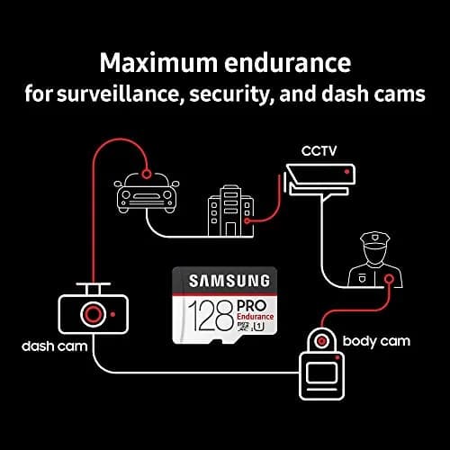 Samsung PRO Endurance 128GB MicroSDXC Card with Adapter | 100MB/s U1 Speed thumbnail 7