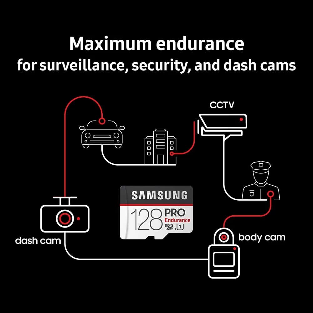 Samsung PRO Endurance 32GB MicroSDXC Memory Card with Adapter | Designed for Video Monitoring - view 7