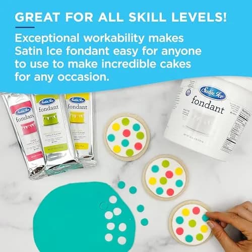 Satin Ice Fondant for Cake Decorating, Pink | Premium Quality, Gluten-Free, Dairy-Free, Nut-Free, 4.4 Oz thumbnail 7
