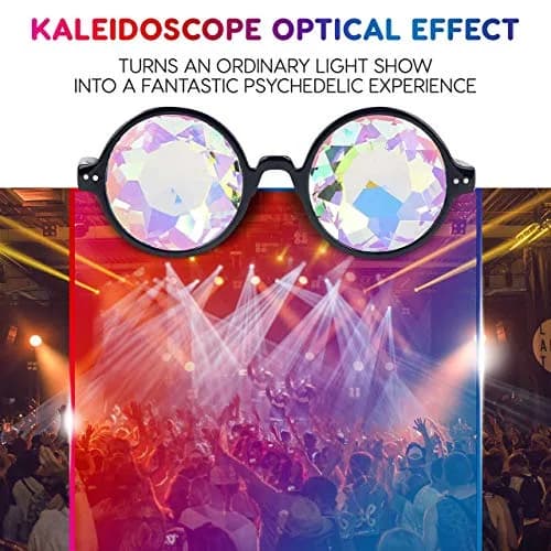 SoJourner Kaleidoscope Glasses Trippy Psychedelic Prism Glasses 3 Pack | Festival Rave Eyewear thumbnail 5